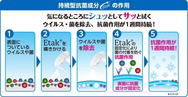 イータック Etak 抗菌化スプレーα 250ml ×3本