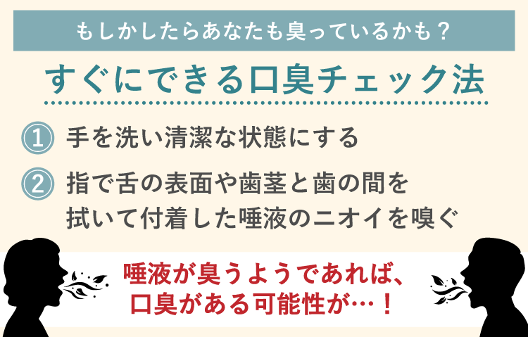 すぐにできる口臭チェック法