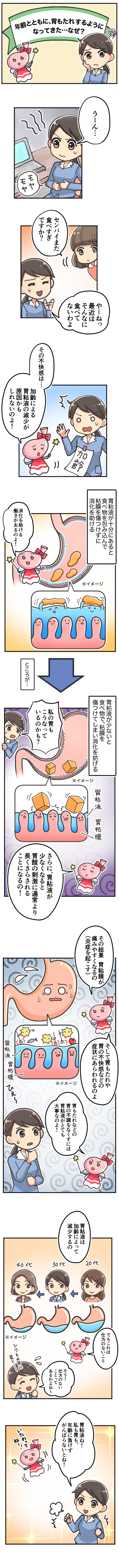 年齢とともに、胃もたれするようになってきた…なぜ？