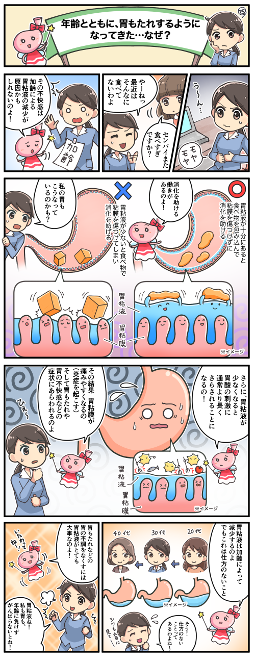 年齢とともに、胃もたれするようになってきた…なぜ？